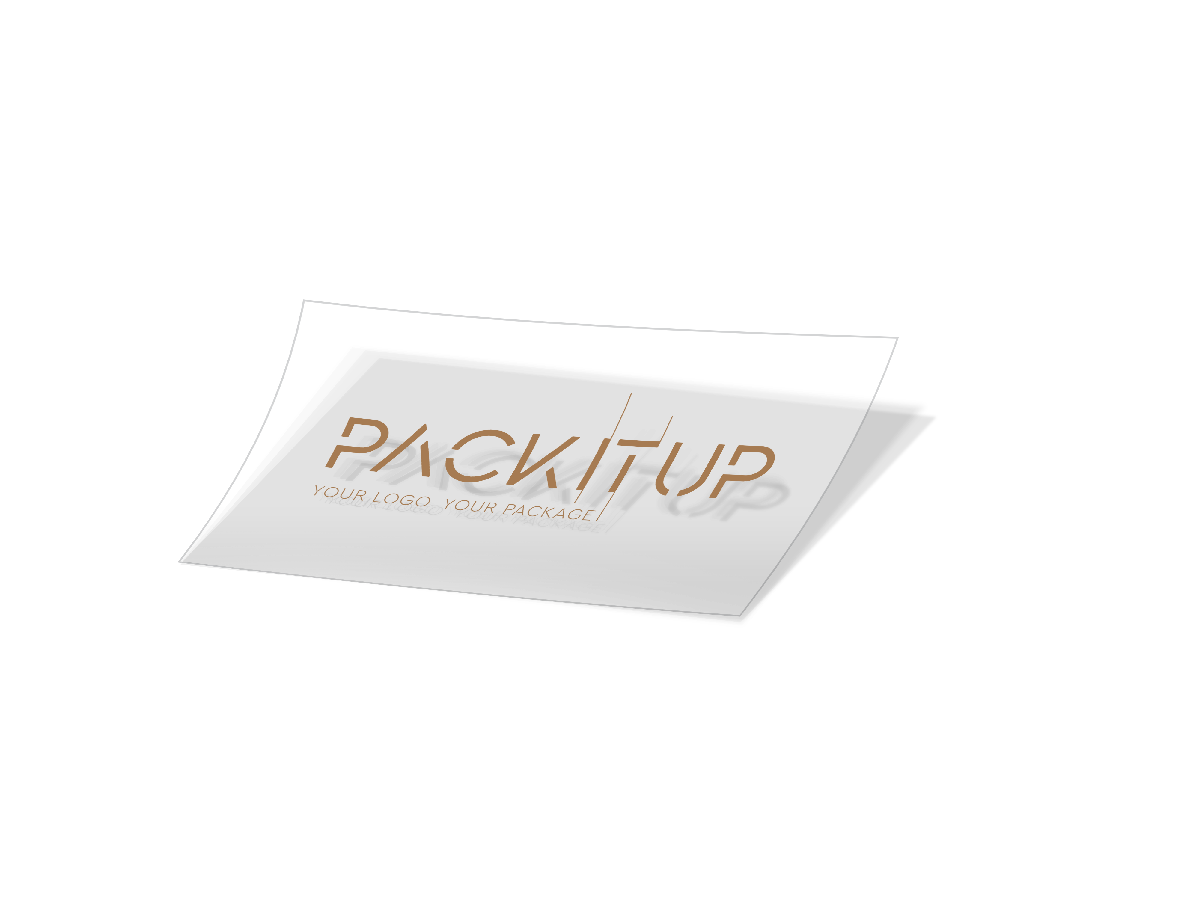 PP sticker with hotprint parallelogram